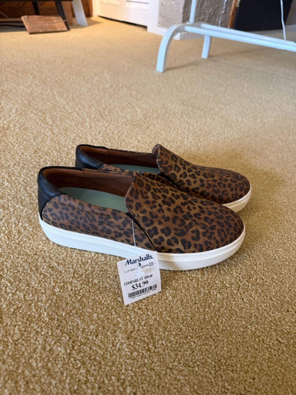 Dr. Scholl's Leopard Print Slip-On Loafers - Brown/Black